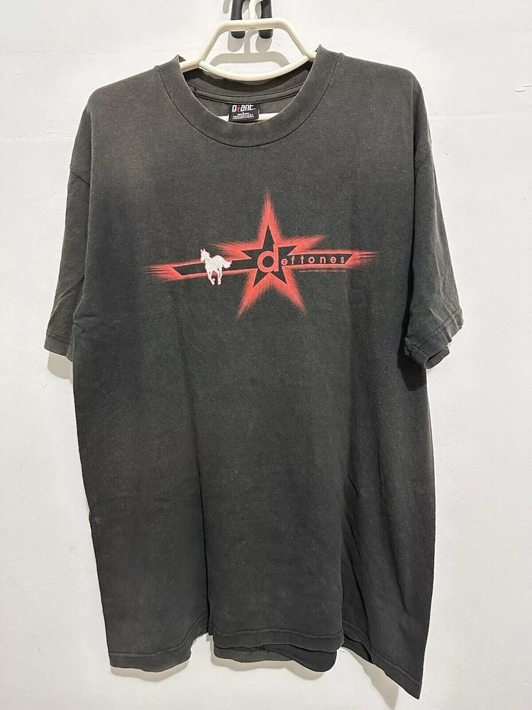 Винтажная черная унисекс футболка Deftones White Pony Rock Tour S-5XL XXXL