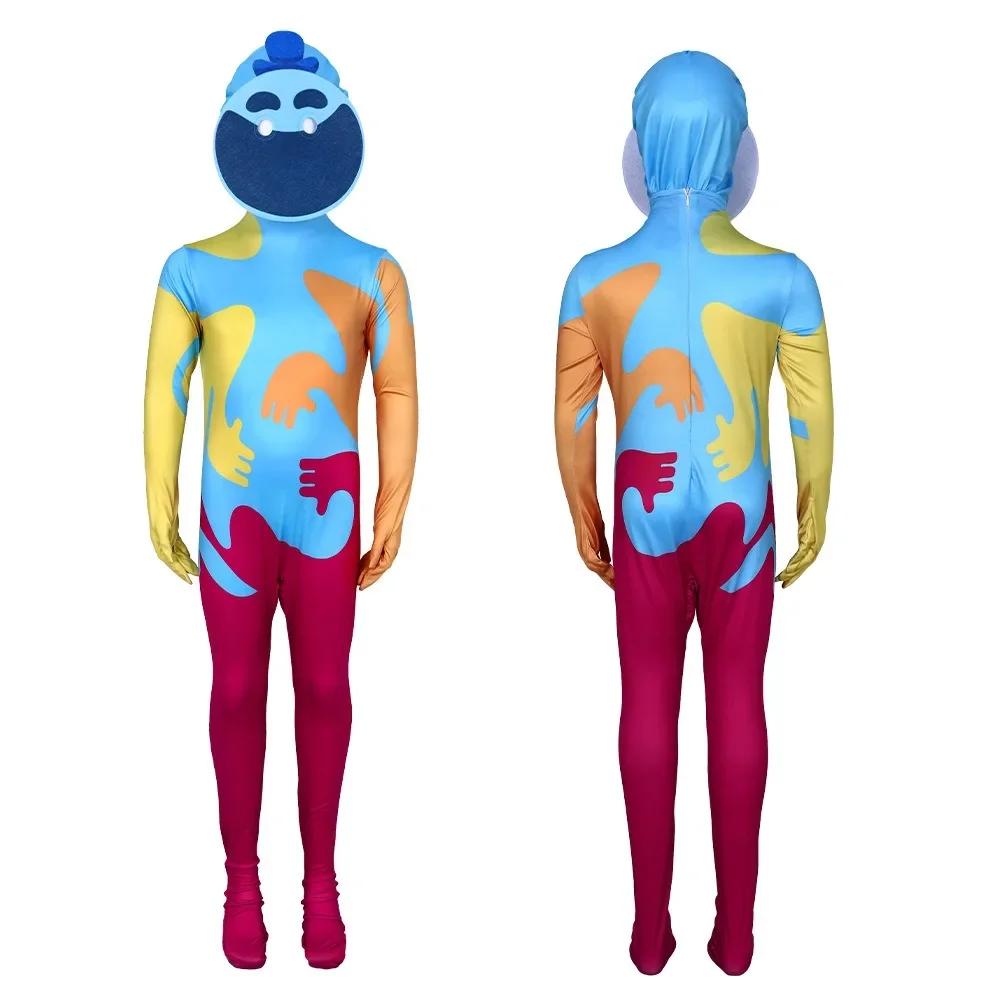 Horrorspiel Poppy 4 Halloween Monster Kostüm Erwachsener Kind Albträume Viecher Dinosaurier Löwe Garnabys Pianosaurus Spielzeit Cosplay