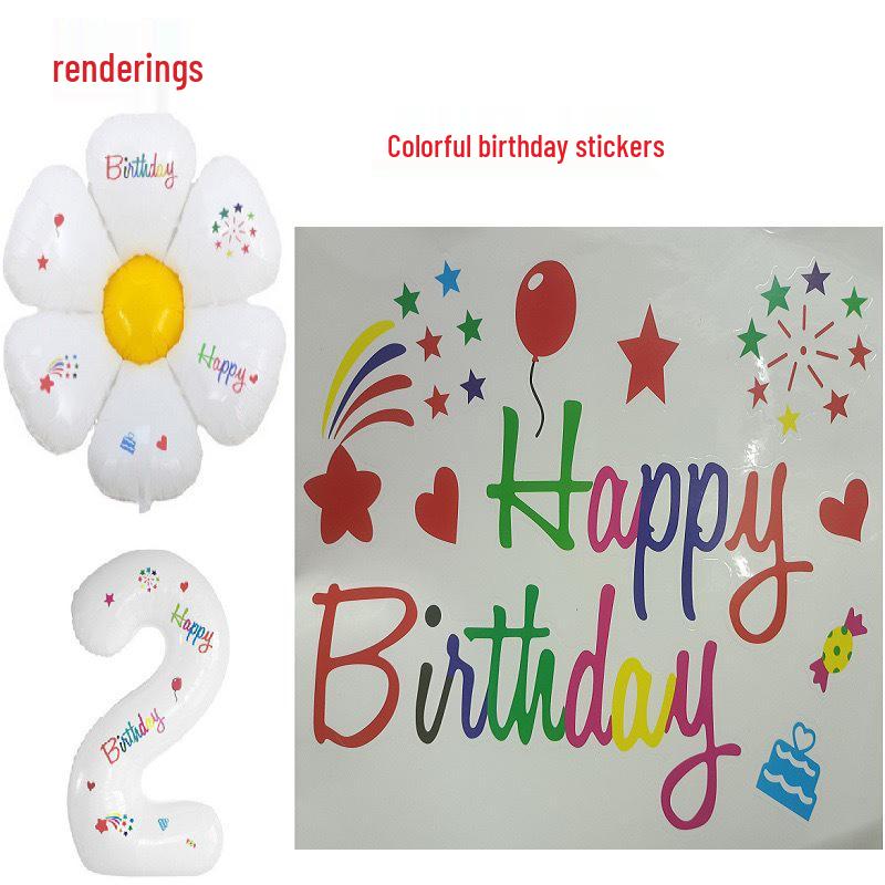 

32-Inch Large White Number Aluminum Foil Balloons for Children s Birthday and Party Decorations