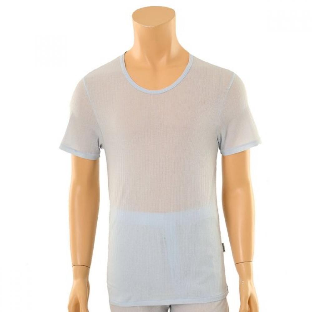 Wacoal Men S Cool Thin Cotton Short Sleeve Running Wmv8432a white/95