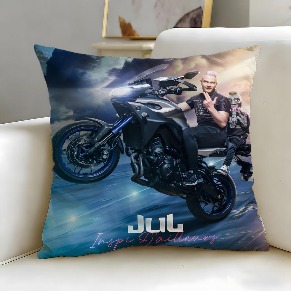 

popular rapper JuL Cushion Cover Soft EasyWash Pillow Case Versatile for Couch Bed Travel and Office 30X30cm