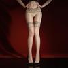 Women Sexy Stockings Lace Waist Aurora Stockings Ultra-Thin 5D Fake Two-Piece Pantyhose Oil Shiny Glossy Transparent Sockings
