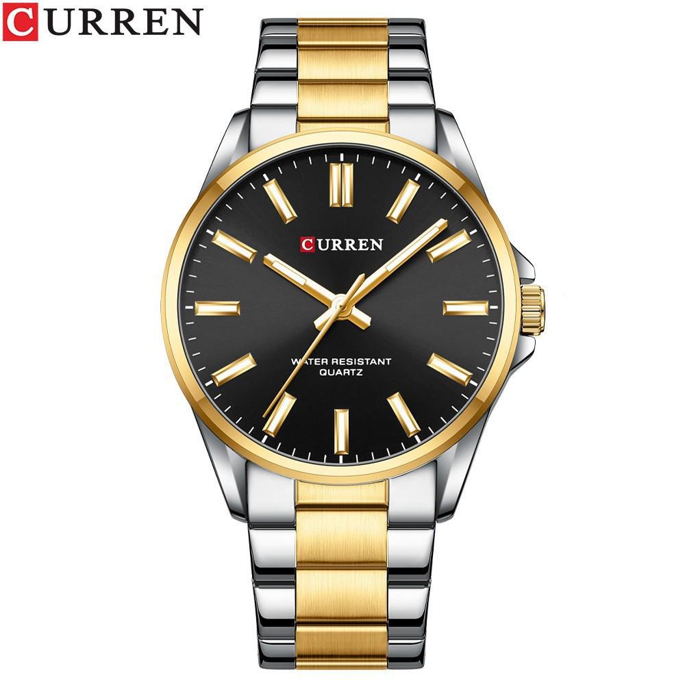 Curren Kairui 9090: Herren-Stahlarmbanduhr & Damen-Quarz-Business-Uhren-Set.