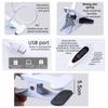 Adjustable LED Desk Clip On Lamp 360° Rotate 10 Brightness Reading Light with Clamp Eye Protection Dimmable Brightness