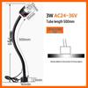 Luci da lavoro a LED magnetiche per macchine CNC e fresatrici, 220V/24V, design con tubo flessibile a collo di cigno