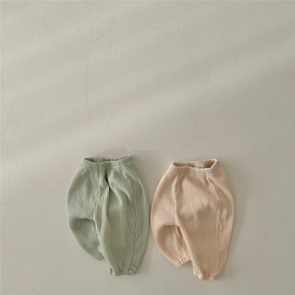 Wiosna Jesień Zestaw Ubrań Dziecięcych Chłopiec Dziewczynka Niemowlę Wafel Kreskówka Długi Rękaw Bluzki+Gładkie Spodnie 2szt Dzieci Nadruk Liter T-shirt Garnitur