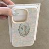 A Phone Case with a Bow and Swan Print In Lychee Texture, Suitable for iPhone 17, 16, 15, Plus, Pro, Max Series Phones — Can Be Used As a Gift