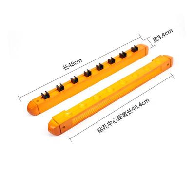 8-Hole Solid Wood Wall-Mounted Billiard Cue Rack
