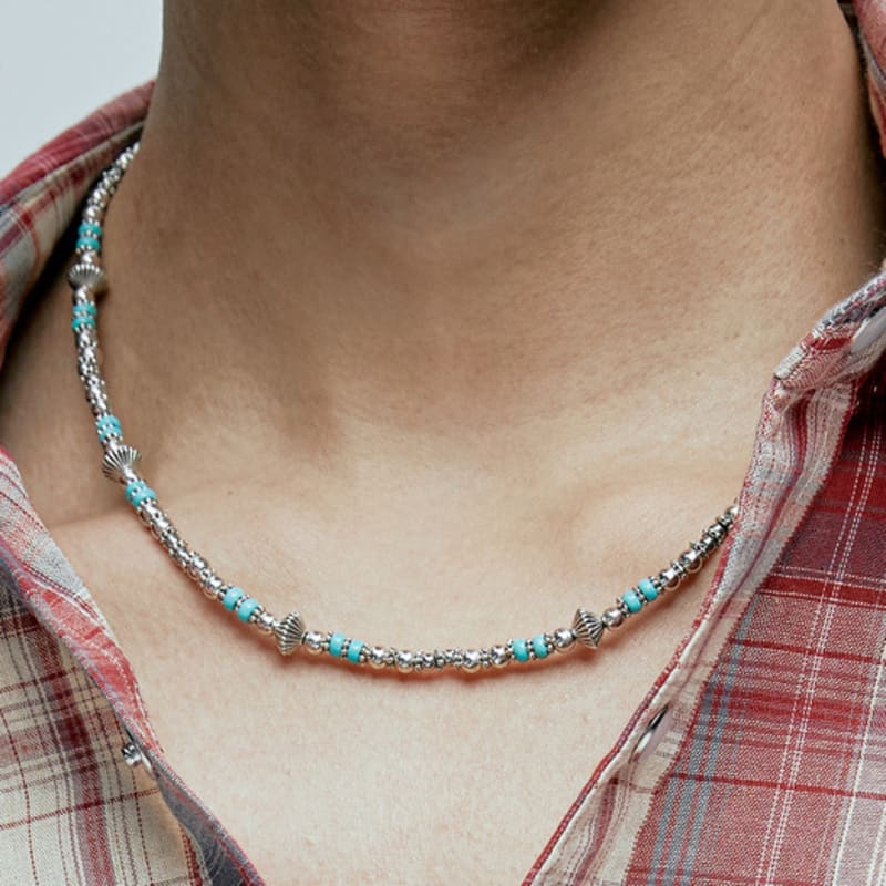 KND navajo turquoise beads necklace