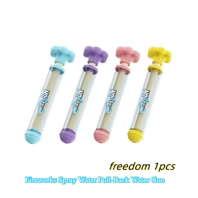 Fireworks Spray Water Pull-Back Water Gun Outdoor Splash Games for Pool Lawn Activities Kids Summer Interactive Water Spray Toys