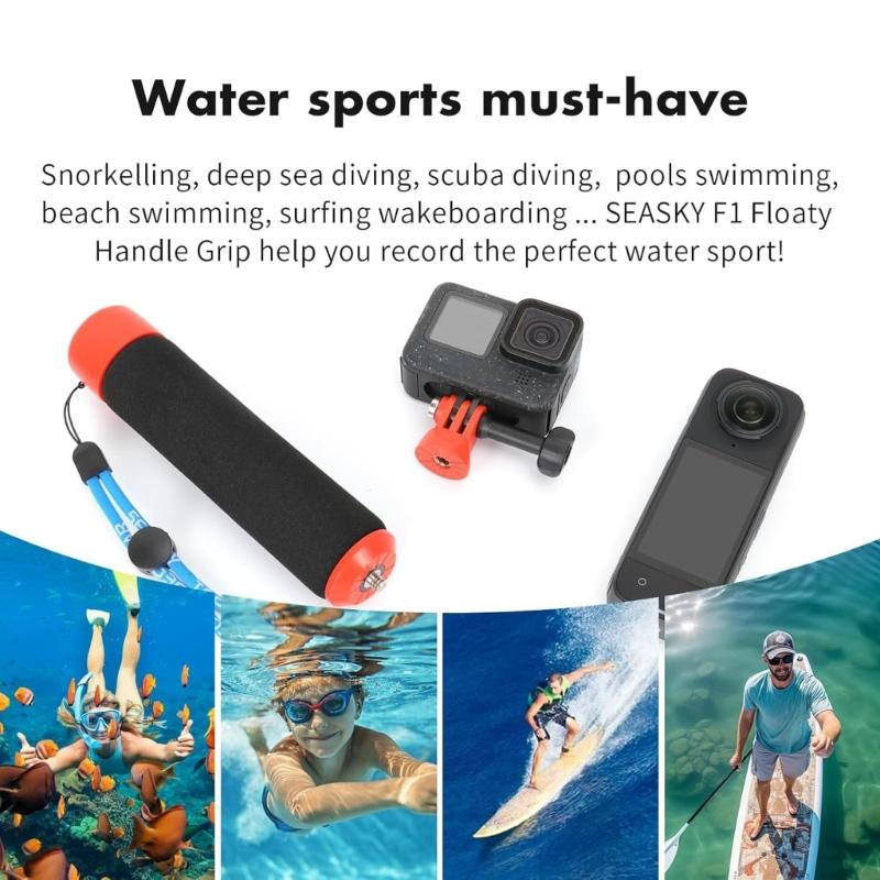 Waterproof AntiSink Camera Handle High Buoyancy Support For Underwater Photography With NonSlip Texture