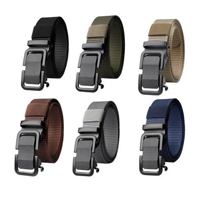 Smooth Iron Buckle Belt Men'S Outdoor Training Belt Casual Business Belt Nylon Tactical Belt