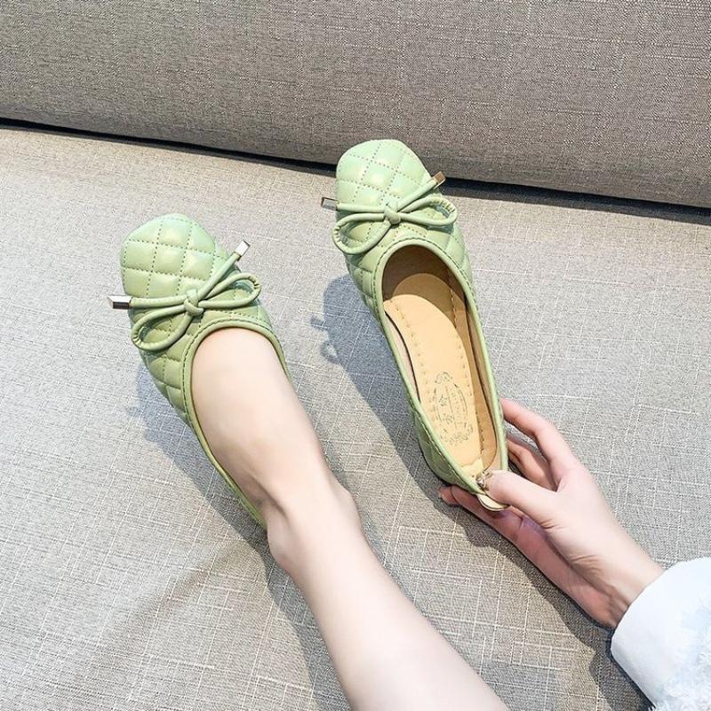 Summer Women's Flat Shoes Shallow Mouth Slip on Casual Shoes Lightweight Womens Loafers Square Toe Soft Sole Women Shoes Zapatos