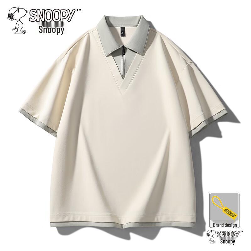 

Snoopy Men s Loose Fit Polo T-Shirt 7XL