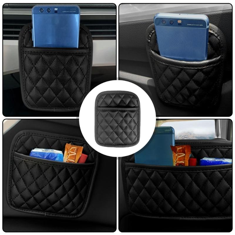 Car Seats Back Door Center Console Organizer Car Storage Pocket for Keys Cards Small Stuff Multifunction Car Storage Bag