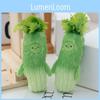 Mini Celery Plush Toy Keychain With Pp Cotton Filling For Bag Accessories