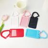 ABS Slide Card Holder Arched Protector Cover Anti-lost Keychain 3 Inch INS Girl Bus Cards Sleeves Bag Pouch