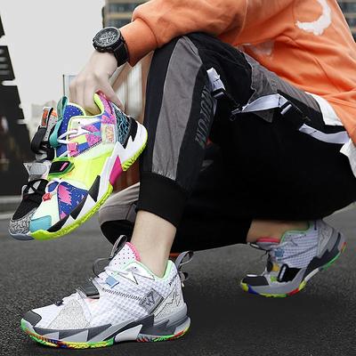 2025 Spring New Youth Basketball Shoes With Colorful And Colorful Mid Top Design Sports Trend 36-45 Men'S And Women'S Styles