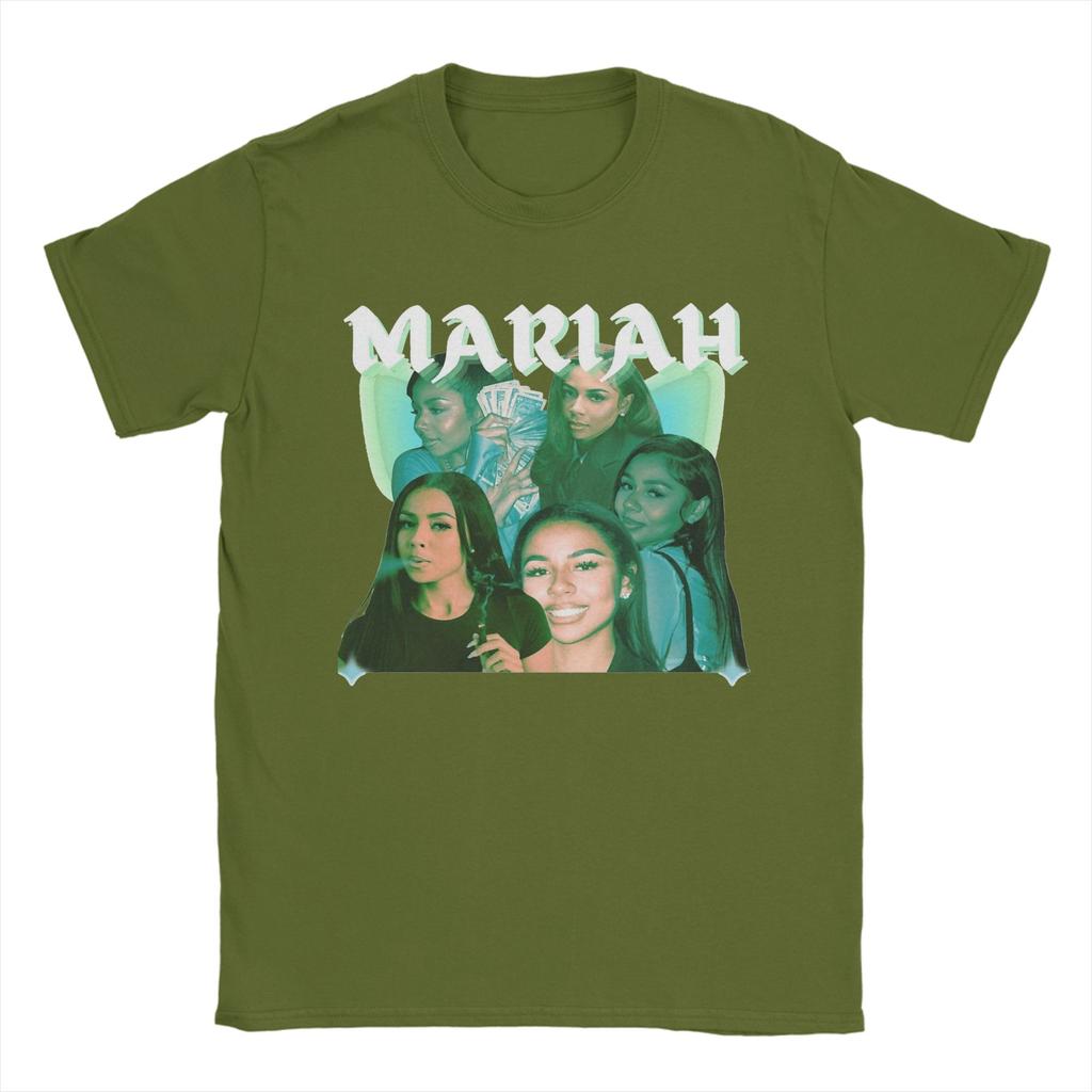 Bedrucktes Mariah the Scientist Vintage T-Shirt Herren Baumwolle Kurzarm O-Ausschnitt Sommer Top T-Shirt