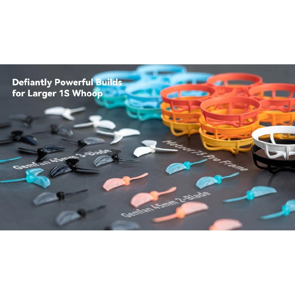 BETAFPV Gemfan 45mm 2-Blade & 3-Blade Propellers (1.5mm Shaft 4PCS) for Meteor75 Pro Brushless Whoop Frame.