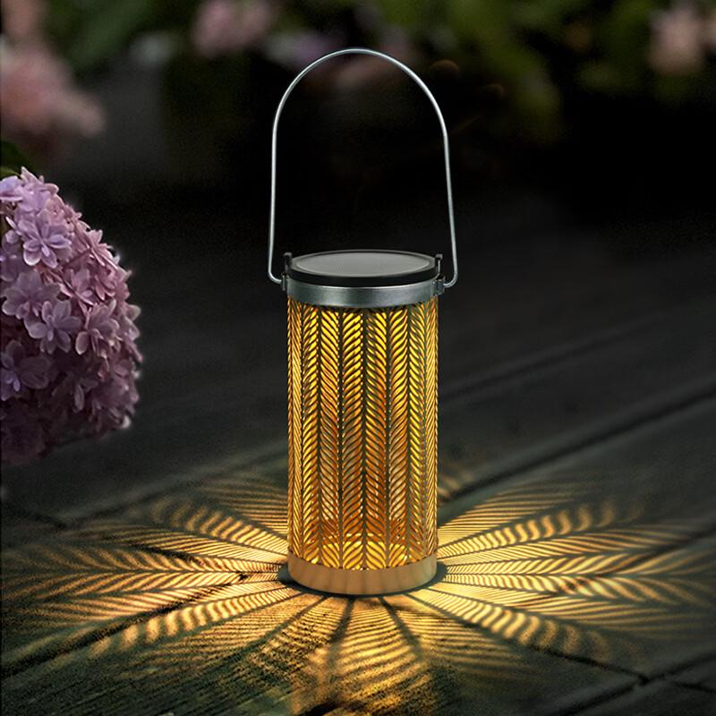 Lishi Rose Gold Solar Garden Lantern