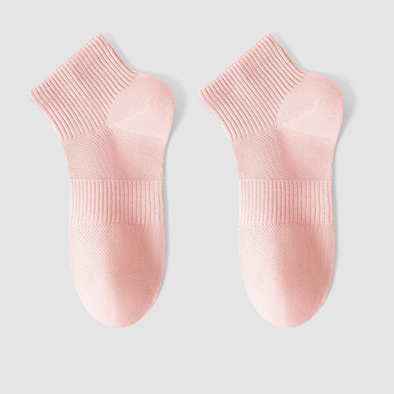 Women's Summer Ankle Socks - Pure Cotton, Thin, Seamless, Sweat-Absorbing Sports Socks