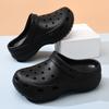 Hole shoes women's summer new breathable outer wear EVA slippers thick sole heightening non-slip wear-resistant beach sandals