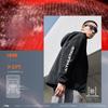 Li-Ning Fitness Series Solid Color Logo Zip Hooded Fleece Long Sleeve Jacket Men Jackets Black AFDUD03-1