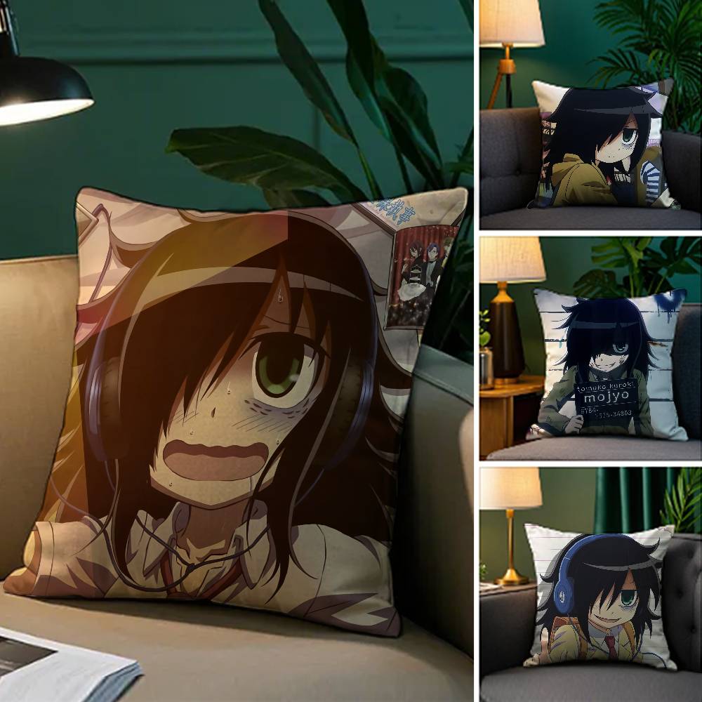 K-Kuroki T-Tomoko Pillow Case Comfort Sofa Bed Silky Elegant Invisible Zipper Decorative Cushion Cover