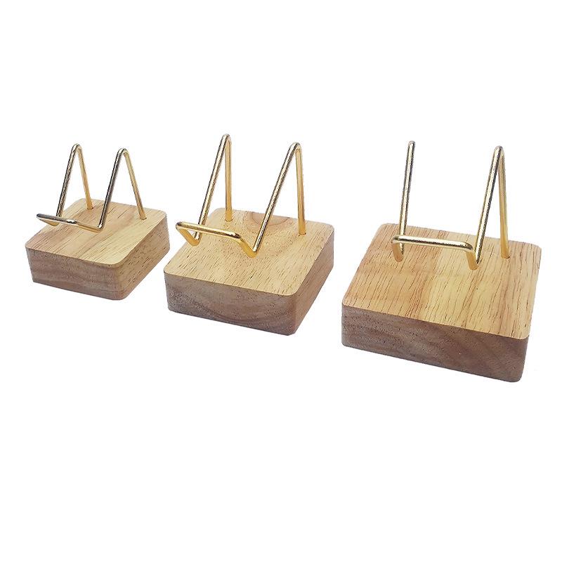 Beech Wood Display Stand for Crystals, Minerals, and Metal Ore Specimens