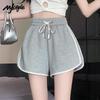 MJ STYLE Women's Colorblock High-Waist Casual Sports Shorts