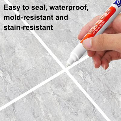 Caneta de rejunte Marcador de tinta para rejunte de azulejo Impermeável Caneta colorida para reparo de fendas de azulejo para Azulejos Chão Parede Banheiro Cozinha Ferramentas de Reparo