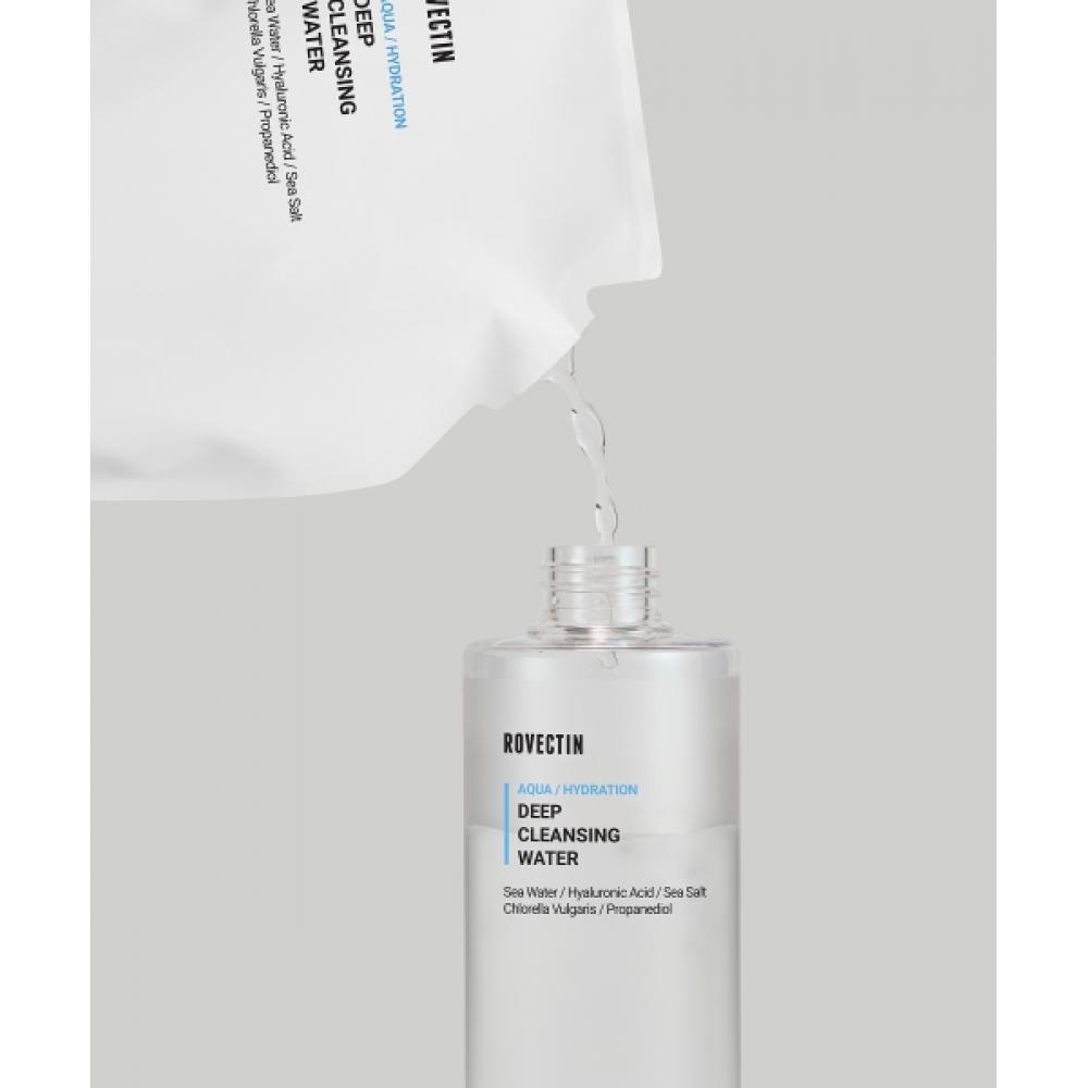 Rovectin Aqua Deep Cleansing Water 400ml + 350ml  Free Refill Pack NONE