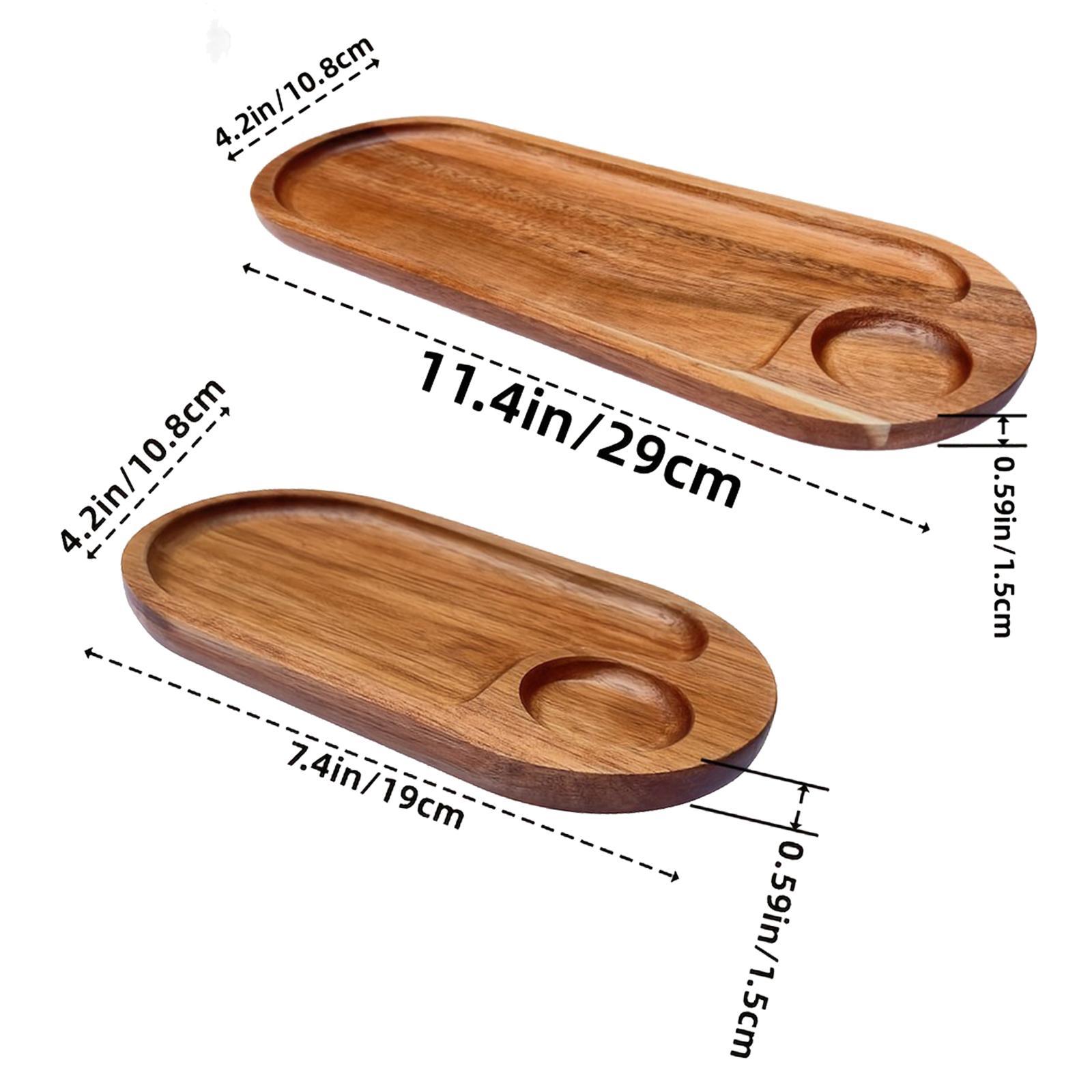 Десертная тарелка Деревянный поднос Современная тарелка для сухофруктов Японский стиль Еда S