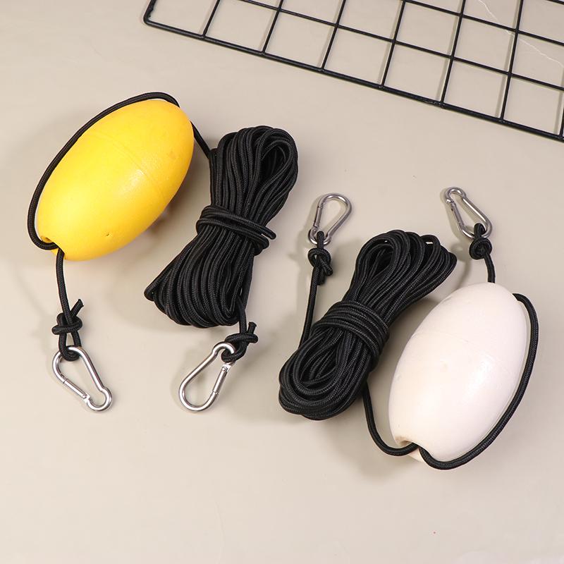 Kayak Drift Anchor Tow Line 9.1M/ 30Ft Long Nylon Rope Sea Drogue Anchor Float With Clip Buckles Boat Yacht Canoe Accessories