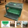 Thickened Foldable Transparent Storage Box with Double Doors - Large Capacity for Small Apartments