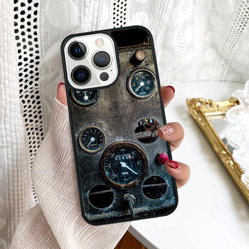 Cool Retro Speedometer Phone Case Cover For iPhone 17 Air 16 15 14 Plus for Apple 16 11 12 13 Pro Max Coque