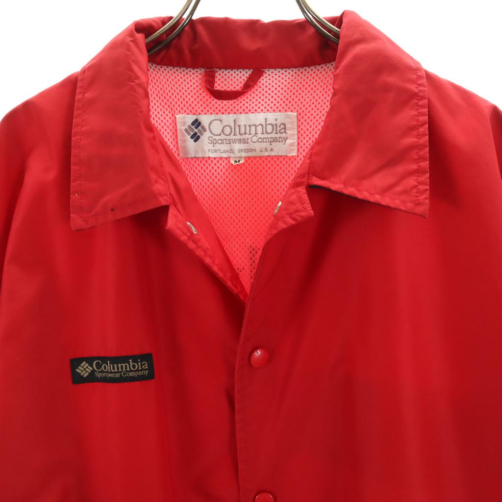 Columbia 90s Old Coach Jacket M Red Outdoors Men's Used