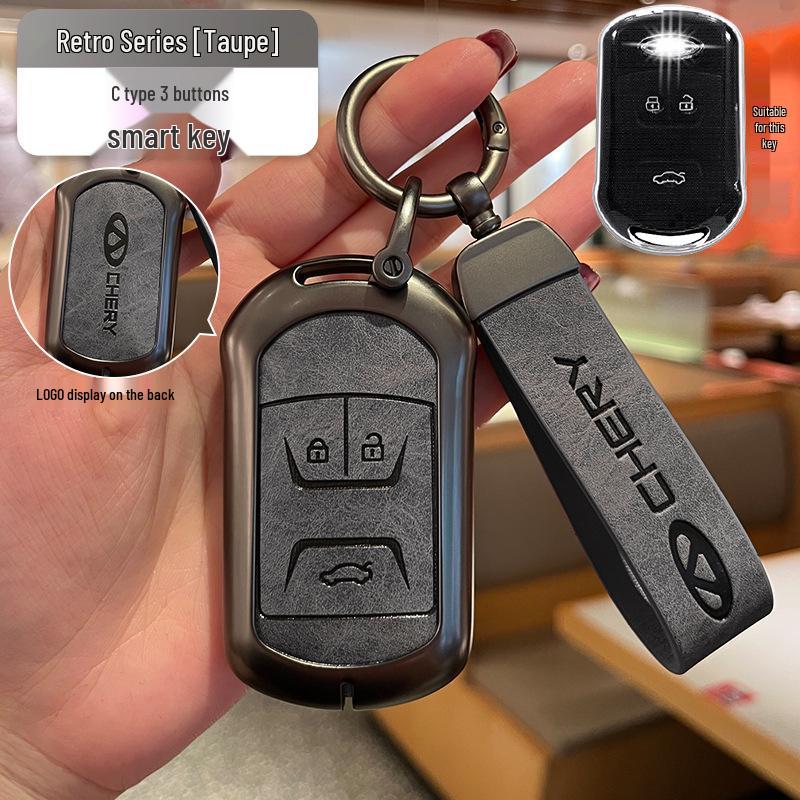 High-End Voll-Schlüsselhülle für Chery 5x, Tiggo 3x, Exeed TX, Tiggo 7 - Unisex Design