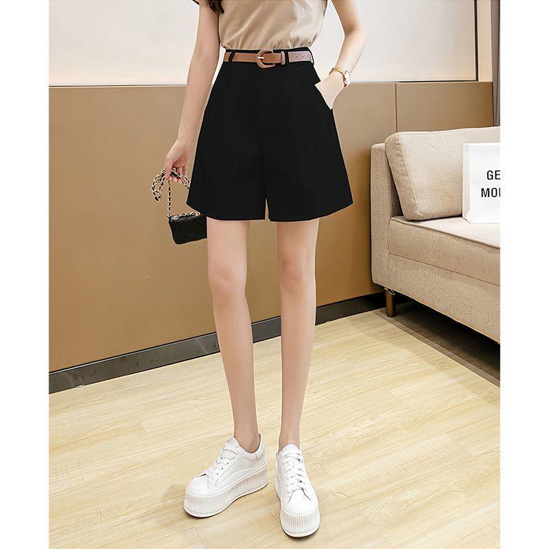 Women's Loose A-line Wide-leg Suit Shorts, Summer 2026 Korean Style Casual Pants