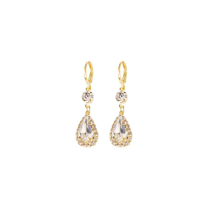 2023 Trendy Water Drop Earrings: High-End, Versatile, Socialite Studs, Super Fairy Accessories