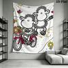 Sheepworld Wall Tapestry Aesthetic Wall Hanging Printed Fabric Blanket Decorative Tapestries for Bedroom Living Room Home Decor