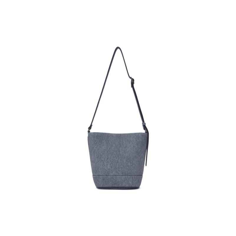 MLB Artificial Leather Bucket Bag, Shoulder Bag, Crossbody Bag Regular Unisex Black Casual 3ABML054N-50BKS