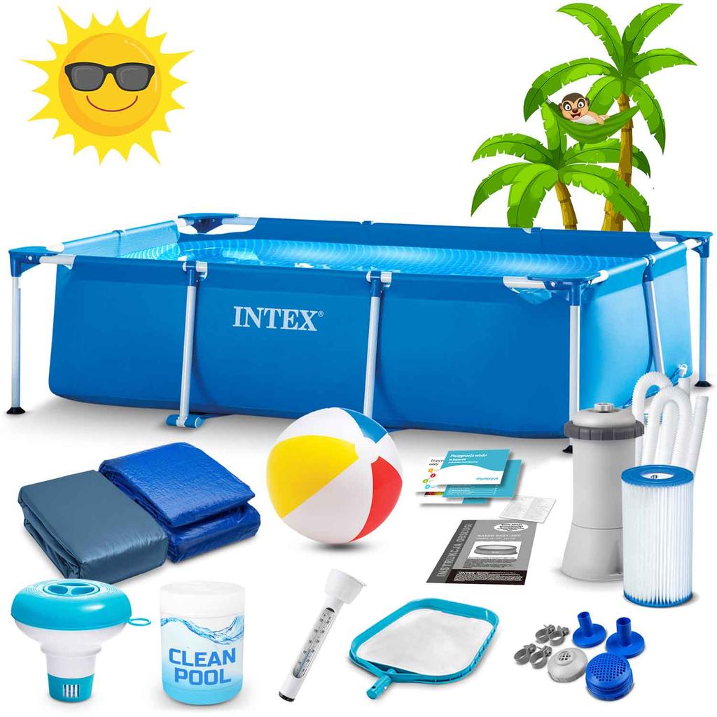 Frame Garden Pool 300 X 200 X 75 Cm 15-In-1 Intex 28272