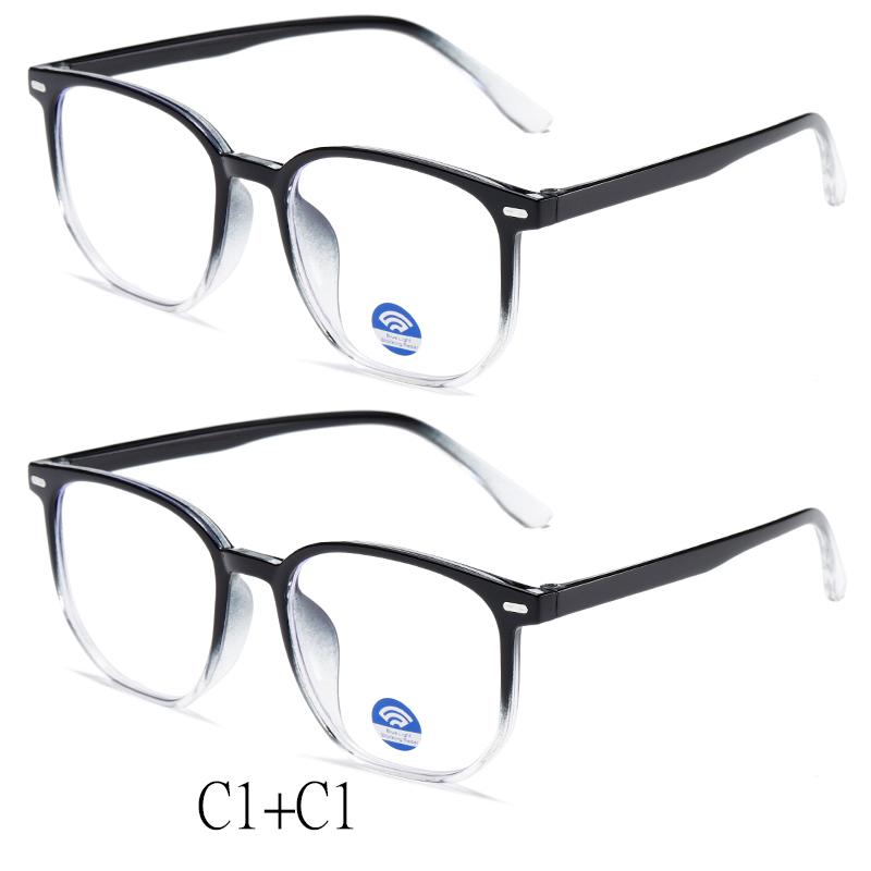 

2 шт. Очки для блокировки синего света легкие Квадратные Очки в стиле Нерд Оправа Анти-синий луч Очки для компьютерных игр