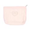 Beautiful INS Simplicity Cosmetic Bag Sweet Embroidery Bow Striped Makeup Case Portable Travel Earphone Cable Storage Bags