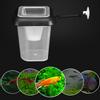 Aquarium Feeding Funnel, Plastic Aquarium Feeding Cup, Floating  S with Transparent Scale with Suction Cup for Aquarium