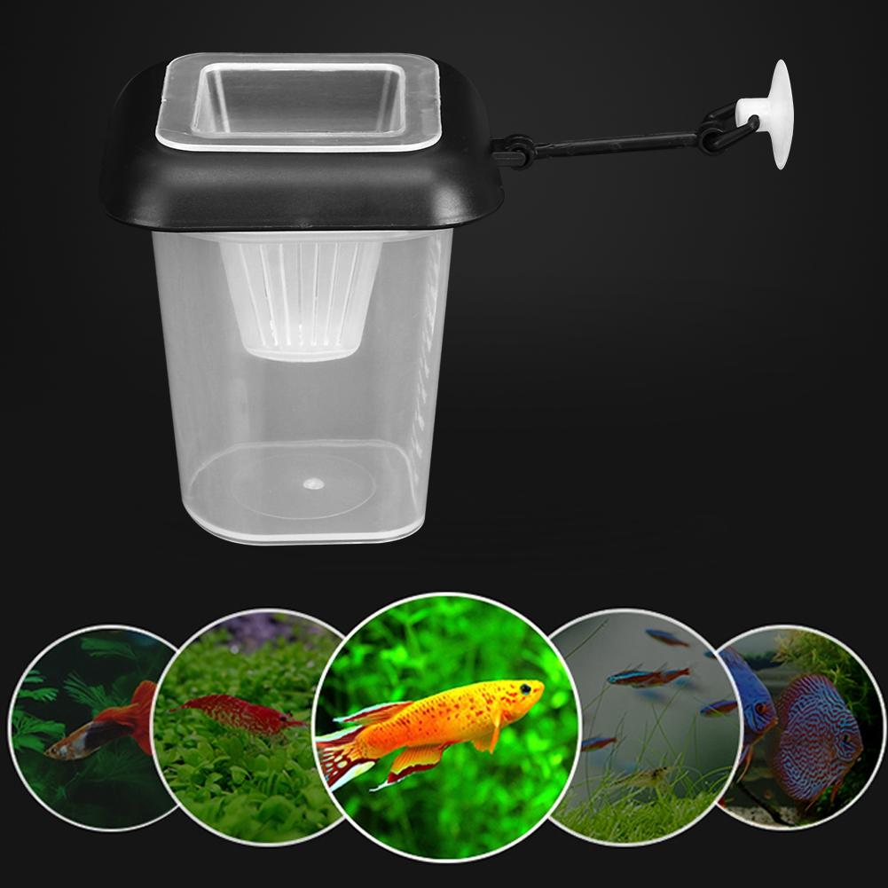 Aquarium Feeding Funnel, Plastic Aquarium Feeding Cup, Floating S with Transparent Scale with Suction Cup for Aquarium