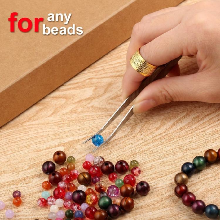 3 Size Thin Beading Embroidery Needles with Needle Threaders Jewelry Making Tool
