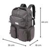 Plecak Dwukomorowy Szkolny Miejski Premium Army Czarny 35X44X17 Cm
